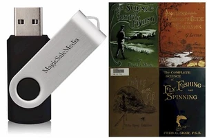 160 Old Books on Fly Fishing Tying Angling Salmon Cod Trout Flies Rod on USB - Picture 1 of 13