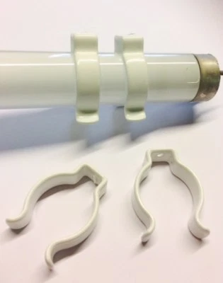 4 VIVARIUM T5 5/8" 16mm UV TUBE LIGHT CLIPS AQUARIUM FLUORESCENT FAST POST