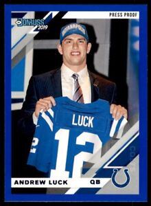 2019 Donruss Blue Press Proof Andrew Luck Indianapolis Colts #114