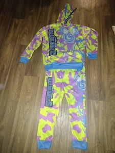 Traje de Pista de Lucha Stormettes Disney Duals 2 Piezas Pequeño Púrpura Verde Retro ÚNICO EN SU CLASE - Imagen 1 de 11