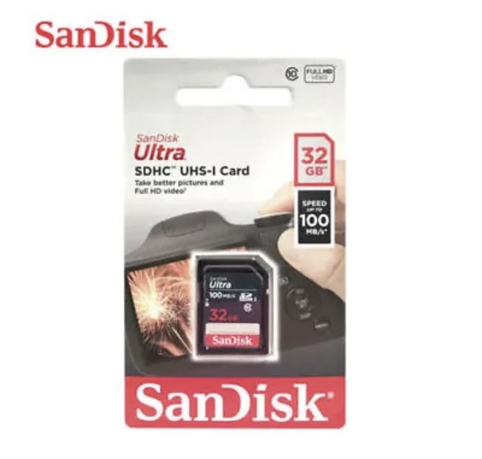 SanDisk Ultra 32 GB SD SDXC Memory Card SDSDUNR-032G-GN3IN 100mbps - Image 1 of 2