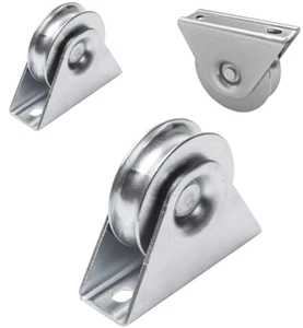 Rodillo en U con placa de atornillado rodillo de puerta Ø60 70 80 90 puertas rodillo de puerta corredera R8 - Imagen 1 de 11