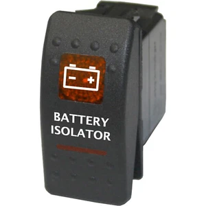 BATTERY ISOLATOR 563O Rocker Switch 12V on off amber marine - Imagen 1 de 1