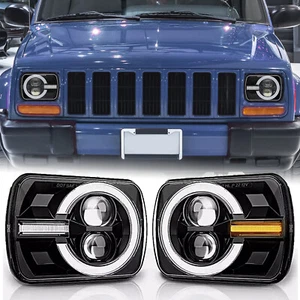 5x7" 7x6" For Toyota Pickup 1982-1995 Truck 4Runner LED Headlight Hi-Lo Beam DRL - Picture 1 of 10