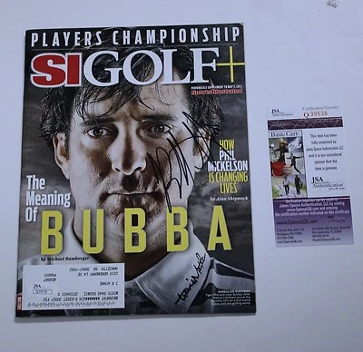 Bubba Watson Signed Magazine Sports Illustrated Golf JSA COA - Image 1 of 4