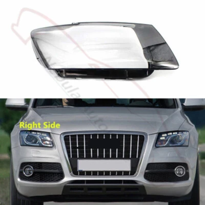 Right Side Front Headlight Lens Housing+Headlamp Lens Fit For Audi Q5 2009-2012 - Image 1 of 4