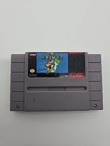 Super Mario World Snes (Nintendo SNES, 1992) Authentic - Picture 1 of 9