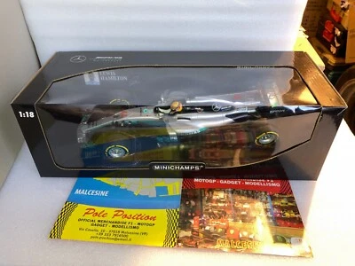 110170044 MINICHAMPS 1:18 MERCEDES PETRONAS HAMILTON SPANISH GP 2017 SHIP. WORLD - Immagine 1 di 4
