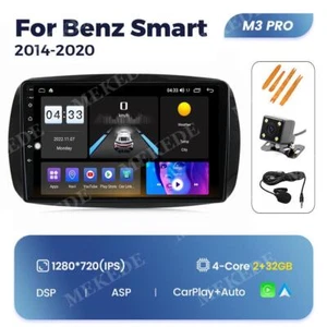 For Mercedes Benz Smart Fortwo 453 Android 13 Car Stereo Radio CarPlay GPS DSP - Picture 1 of 19