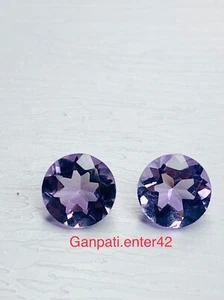 NATURAL PINK AMETHYST FACETED ROUND CUT 9x9 MM CALIBRATED SIZE LOOSE GEMSTONE E - Picture 1 of 6
