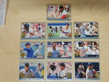 1993 Fleer Final Edition 10-card Diamond Tribute set - Boggs Dawson Brett Yount