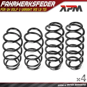 4x muelles suspensión muelle de chasis delantero trasero para VW Golf V Variant 1K5 1.9 TDI - Imagen 1 de 10