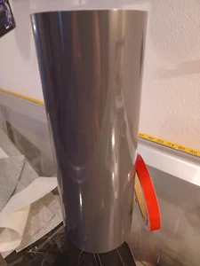3M Dark Gray 10" Racing Stripes + 1/2" Red Pinstripe Vinyl Graphic Decal 36 FEET - Picture 1 of 1
