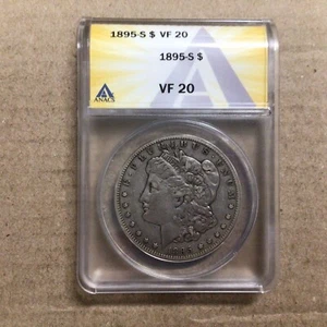 1895-S Morgan Dollar, ANACS VF20 (290) - Picture 1 of 4