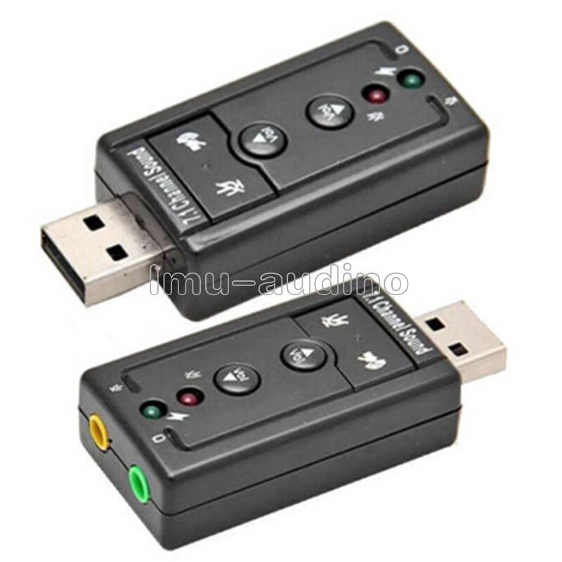 Mini USB 2.0 7.1 Channel Audio Sound Card Sound Adapter For PC Laptop - Bild 1 von 4