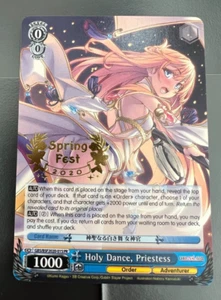 Weiss Schwarz Holy Dance, Priestess Spring Fest 2020 Winner Promo NEAR MINT - Picture 1 of 11