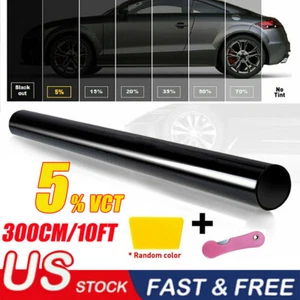 300 cm 5 % VLT 20" x 10 pies rollo sin cortar ventana tinte película coche hogar oficina vidrio - Imagen 1 de 8