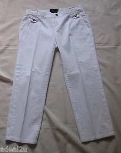 IDEOLOGY WHITE CAPRIS Low Waist 29" Sz 2 Excellent Condition LOOK - Picture 1 of 3