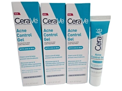 CERAVE GEL CONTROL ACNÉ 1,35 OZ EN CAJA CADUCIDAD: 2028 LOTE DE 3 Foto 1 de 3