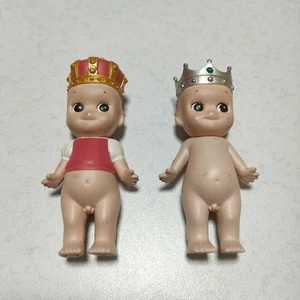 Vintage Kewpie Dolls Crown Set of 2 Poseable Arms 3.1" Cute Japan Collectible Y - Picture 1 of 1