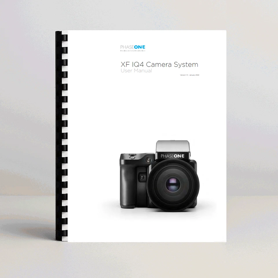 Sistema de cámara Phase One XF IQ4 manual de usuario guía del usuario Foto 1 de 1