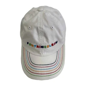 American Needle Fontainebleau White Rainbow Stitch Youth Cap Adjustable Hat - Picture 1 of 8