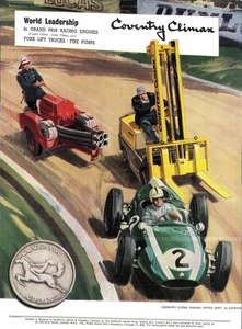 Original 1962 Advert COVENTRY CLIMAX Grand Prix Racing Engines Vintage Print Ad - Picture 1 of 1