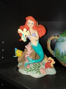 DISNEY ANIMATED CLASSICS LITTLE MERMAID STATUE FIGURINE TERESA MILLER SIGNED - Picture 1 of 9