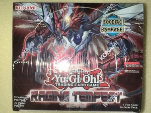 YuGiOh TCG Raging Tempest Booster Box 1a Edizione [24 Confezioni] NUOVO Sigillato in Fabbrica - Foto 1 di 6