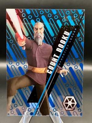 2016 Topps Star Wars High Tek Count Dooku #SW-49 Blue Rainbow /99 - Image 1 of 2