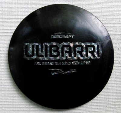 2020 Discraft Z Swirl Raptor - Paul Ulibarri Tour Series - BBD Jet Black Dye 175 - Image 1 of 4