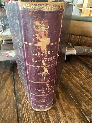 Antique 1879 Harper’s New Monthly Magazine Vol LVIII- Dec , 1878- May, 1879 - Image 1 of 4