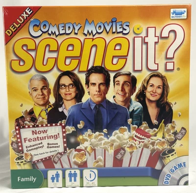 Scene It? Comedy Movies - Deluxe Edition DVD Game 2010 Adults 23+ NEW Sealed! - Image 1 of 4