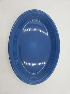 Homer Laughlin Fiesta Lapis Blue Oval Serving Platter - Picture 1 of 18