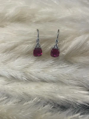 585 Gold Ohrhänger in Weissgold.Neue Ohrringe+Etikett.Weissgoldohrringe 14KT - Bild 1 von 4