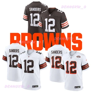 Men's Browns #12 Sanders 2025 Stitched Limited Jersey - Picture 1 of 11