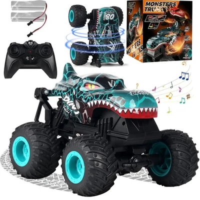 360° Drehung Monster Truck Spielzeug Ferngesteuert Monstertruck mit Licht Musik - Bild 1 von 4