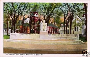 Postcard Vermont Barre Soldiers & Sailors' Memorial 1915-20s Unused NrMINT - Picture 1 of 1