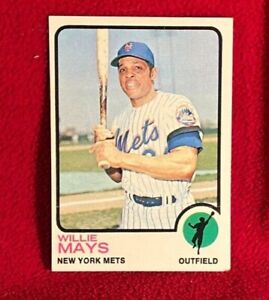 Willie Mays '73 Topps #305, slight off-ctr, perfect corners, color, condition: A