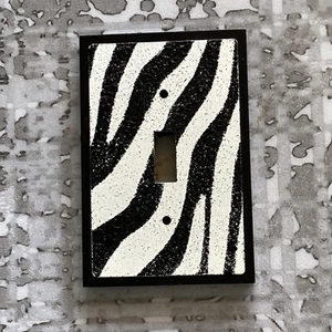 Zebra Light Switch Cover Single - Picture 1 of 4