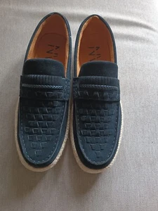 Faux Sued gewebter geflochtener Halbschuh Herren Schuh Größe 8 NEU - Bild 1 von 7