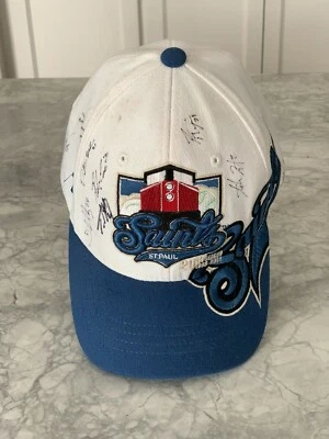 SAINT PAUL SAINTS - Sombrero / Gorra - MILB - Temporada 2012 Autografiada - Zfit Juvenil Foto 1 de 4