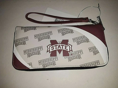 Mississippi State Bulldogs NCAA Curve Zip Organizer Ladies Wallet Cover