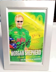 Nascar Morgan Shepherd #89 Autograph Poster Card in Frame - Picture 1 of 3