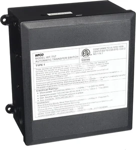WFCO T-57R 50 Amp RV Shorepower & Generator Transfer Switch w/Plastic Case - Picture 1 of 5