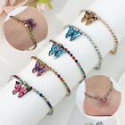 Beach Jewelry Crystal Foot Chain Butterfly Ankle Bracelets for Women Girls
