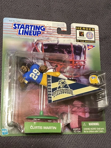 Starting Lineup Curtis Martin Action Figure, Panthers, 1999 College, Sealed Cover