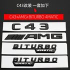 Matte Black AMG Emblem E63S C63S E43 E53 C43 C63 E63 TURBO V8 TURBO 4MATIC Badge