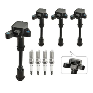 4pcs Ignition Coil & Spark Plug For 2013-2016 Ford Escape 1.6L L4 - Picture 1 of 7