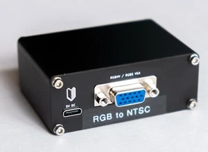 RGB VGA to NTSC S-video and composite transcoder/encoder